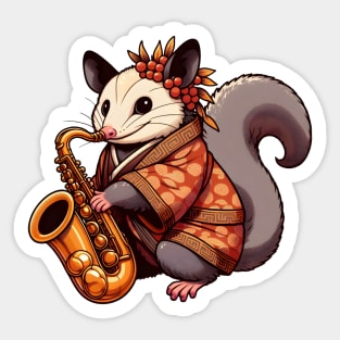 Possum saxophone player Sticker